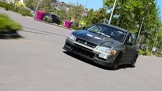 Mitsubishi Lancer Evolution 7 filmed with Phantom 3 drone!