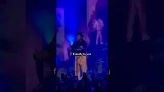 J. Cole Performing Pretty Little Fears As Special Guest in 6Lack Concert