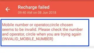 Fix PhonePe Recharge Incorrect Operator /Circle Please select correct operator/circle and try again