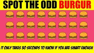 Find Emoji Burger That Doesn't Fit | Test Your Brainpower