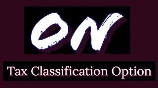 how to on tax classification option in Tally prime