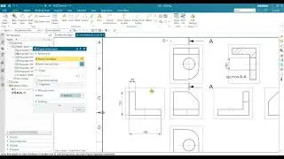 Siemens NX views in 3D and views in drafting. How to create basic views in drafting.