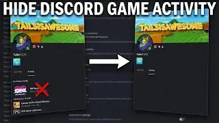 How To Hide Game Activity On Discord (2026) TURN OFF GAME ACTIVITY DISCORD