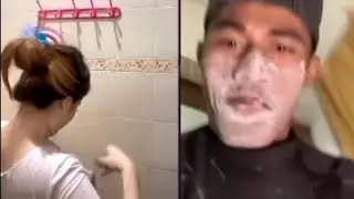 Akibat Kalah Challenge Hukumannya Mandi 
