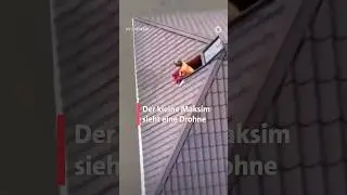 Rettung oder Angriff? Das hat sich der ukrainische Junge gefragt, als eine Drohne auftauchte.