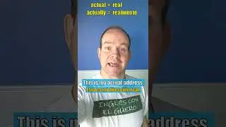 Cómo usar ACTUALLY en inglés