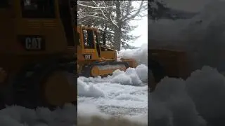 May need to upgrade my setup to tackle this snow. #blizzard #snow #dozer #rc #bruder #toys #calm