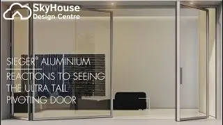 Reaction to seeing the Ultra Tall Pivot Door I Sieger® Aluminium