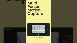 Extract multiple motions with cutting edge AI ｜Multi-person motion capture
