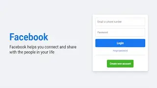 How to Create Facebook Page Using HTML and CSS | Responsive website using html and css