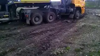 КАМАЗ С УРАЛОМ НА ТРАЛЕ