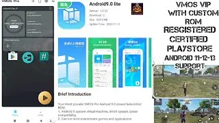 VMOS VIP With Official Android 9 Lite Rom Install Root Playstore Edxposed & Custom Rom Bonus Free