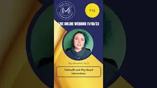Telehealth and Play Based Interventions, 11/10/23