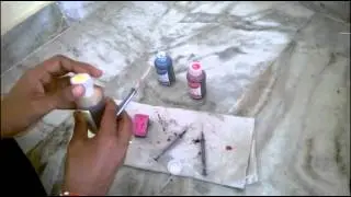 HP 678 color ink catridge refill in Telugu