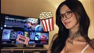 [türkçe asmr] beraber izlemek için film seçelim 🍿