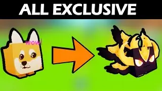 All exclusive pets in Pet Simulator X