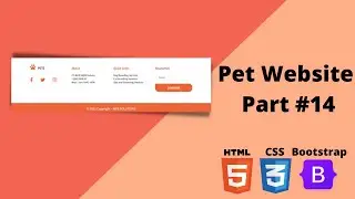 Design a Footer that sticks to the bottom of the page html css | Add Smooth Scroll Effect on website