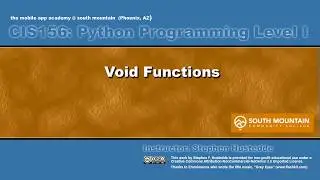Python 07C - Void Functions
