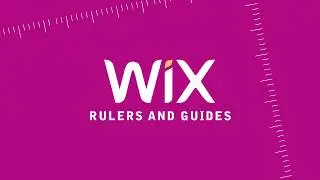 Rulers and Guides on Wix website