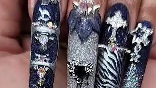 Acrylic nails tutorial at home| @saviland3176 | #live #viral #fyp #nails