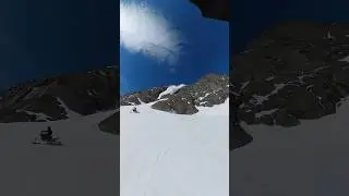 Невероятное спасение из под лавины на сноубайке.