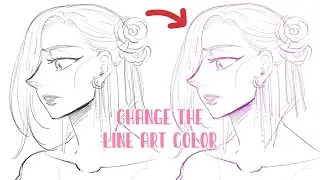 How to change the line art color on Procreate 🖍 2022 ✨