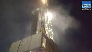 Бурение скважин. Работа на севере. Буровая установка -50С.