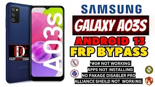 Samsung Galaxy A03S frp bypass Android 13 || SM-A037F Google account remove