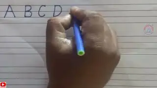 How to write ABCD in four lines | Alphabet ABCD| English handwriting | Capital letter