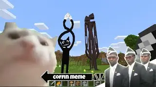 Return of Cartoon Cat and Siren Head in Minecraft - Coffin Meme