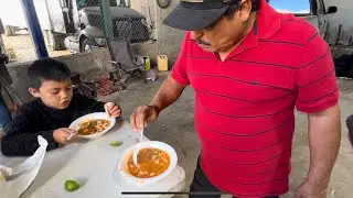 Camarones rancheros para los chalanes del taller coperacha entre todos