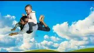 aradhya with bro #flying