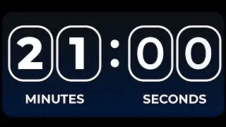 21 Minutes Timer Count Down Alarm Clock | 1260 Seconds