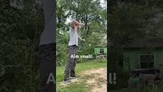 Aim small! #archery #traditionalarchery #bowhunting #usaarchery
