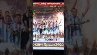 Messi Lifting The WORLD CUP ❤️ ❤️🔥🔥 | Fifa world cup | #shorts #youtube #messi