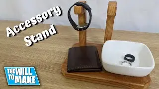 DIY Wooden Stand for Watches, Rings, and Wallets