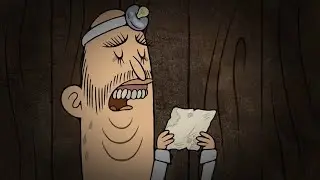 A man reads a note and cries loudly