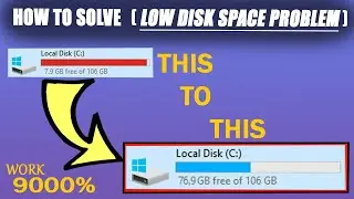 How clean your C: drive storage (useless files) upto 20%-30% in all windows 10,8,7