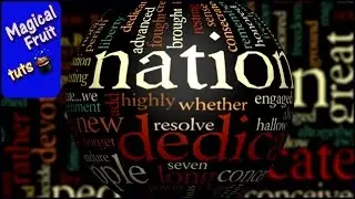 Wordle Spinning Globe Video and animated transparent Gif in Photoshop CC