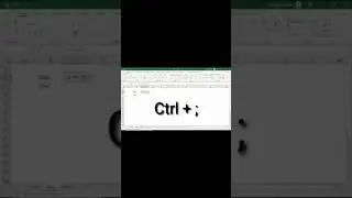 Shortcut Key to Display Date and Time in Excel