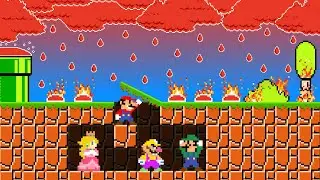 Mario Created Bunker to Survive LAVA RAIN in Super Mario Bros.