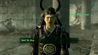 Converting an Enclave Soldier into a Samurai Warrior and duelling him to the death