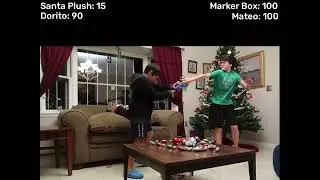 Kid rages because of Christmas with health bars