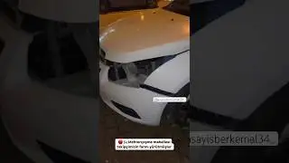 Park halindeki aracın farını söktüler