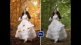 Photoshop tutorial | Autumn color effect by Ju Joy Design Bangla