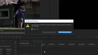 Adobe Premiere - Create a new sequence