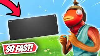 Playing Fortnite Using the World's FASTEST Mousepad.. (so good)