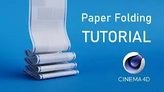 PAPER FOLDING ANIMATION in C4D