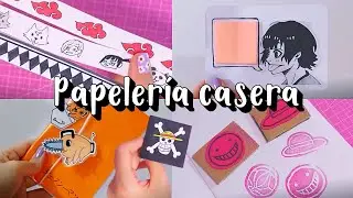 PAPELERÍA CASERA de ANIME | sin impresora | otaku p.7 (ft. Blue Codes)