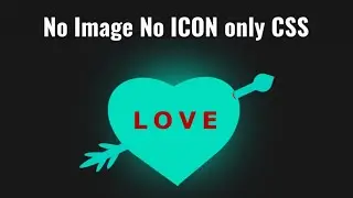 Heart Using CSS only ❤️ | CSS Creative | Nizami Coding.